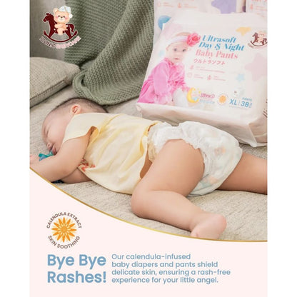 Iconic Babycare Ultrasoft Day & Night Baby Pants (M/ L/ XL/ XXL) | Ultrasoft & Thin Super Absorbent