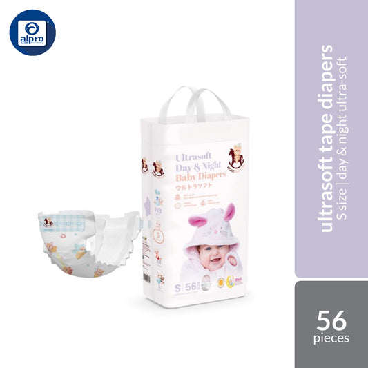 Iconic Babycare Ultrasoft Day & Night Baby Tape Diapers  (NB/ S/ M/ L) | Ultrasoft & Thin Super Absorbent