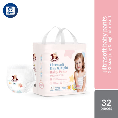 Iconic Babycare Ultrasoft Day & Night Baby Pants (M/ L/ XL/ XXL) | Ultrasoft & Thin Super Absorbent