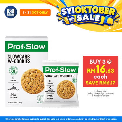 Prof. Slow W-Cookies 10g x 16 [Exp Date 11/2026] | Weight Management & Blood Sugar Control