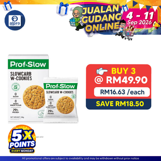 Prof. Slow W-Cookies 10g x 16 [Exp Date 11/2026] | Weight Management & Blood Sugar Control Prof. Slow