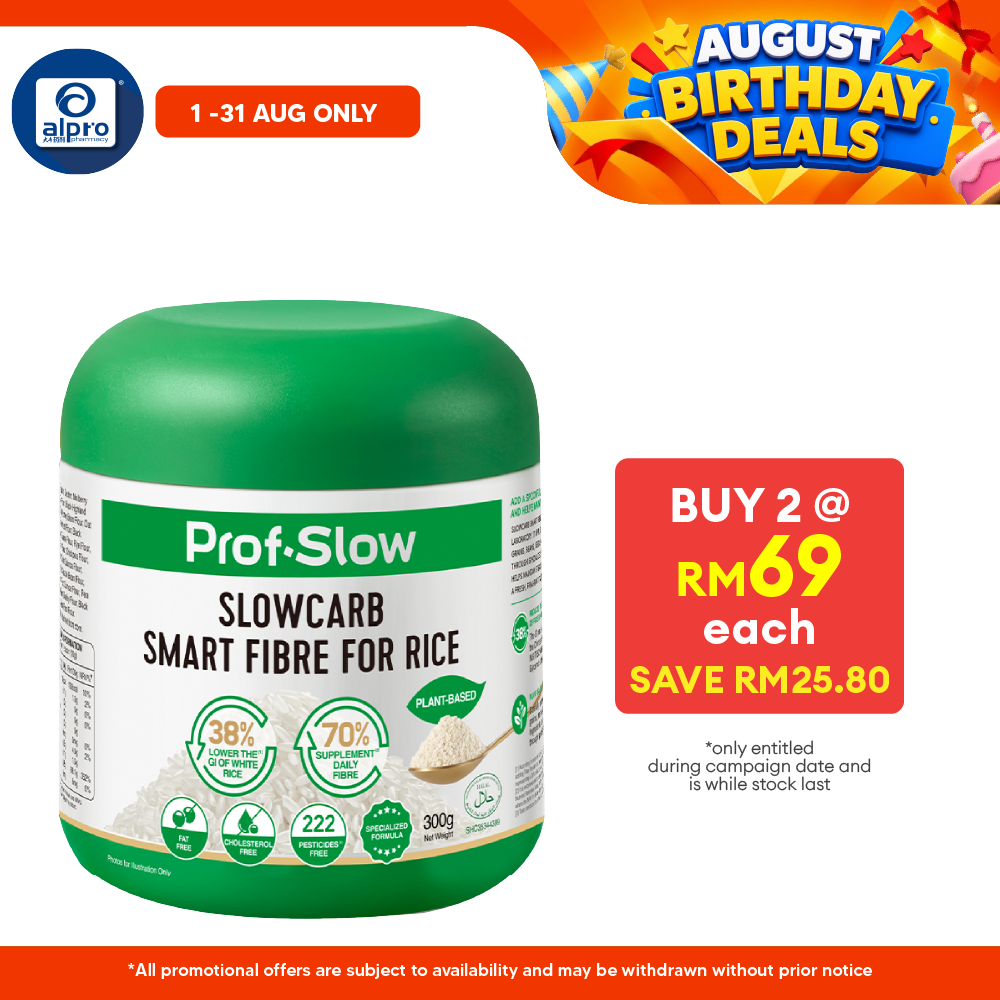 Prof. Slow Smart Fibre for Rice 300g | Maintain Stable Post-Meal Blood Sugar Levels Prof. Slow