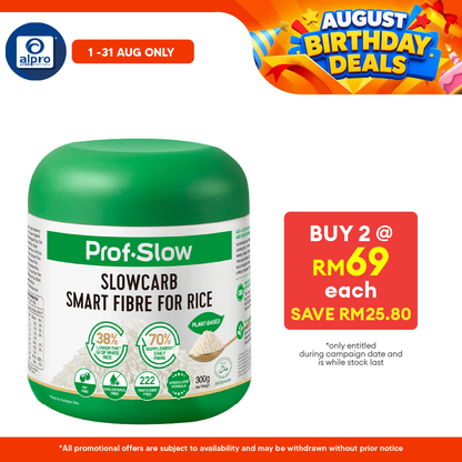 Prof. Slow Smart Fibre for Rice 300g | Maintain Stable Post-Meal Blood Sugar Levels Prof. Slow