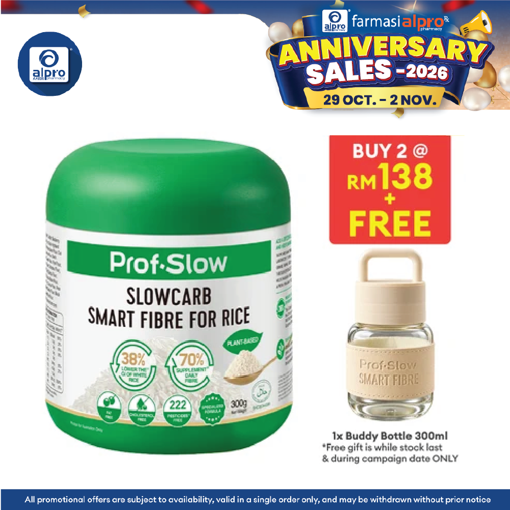 Prof. Slow Smart Fibre for Rice 300g | Maintain Stable Post-Meal Blood Sugar Levels