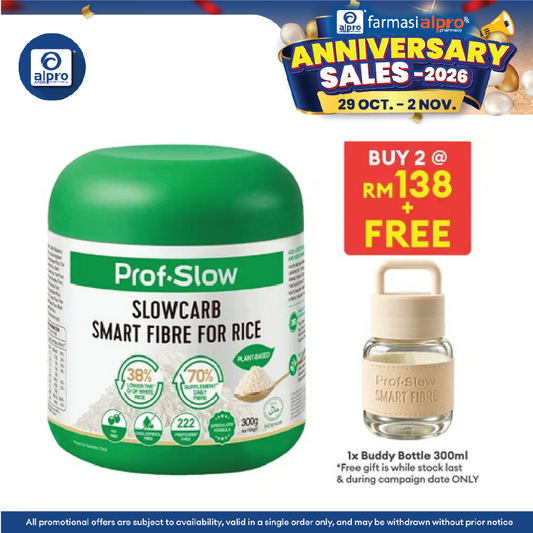 Prof. Slow Smart Fibre for Rice 300g | Maintain Stable Post-Meal Blood Sugar Levels