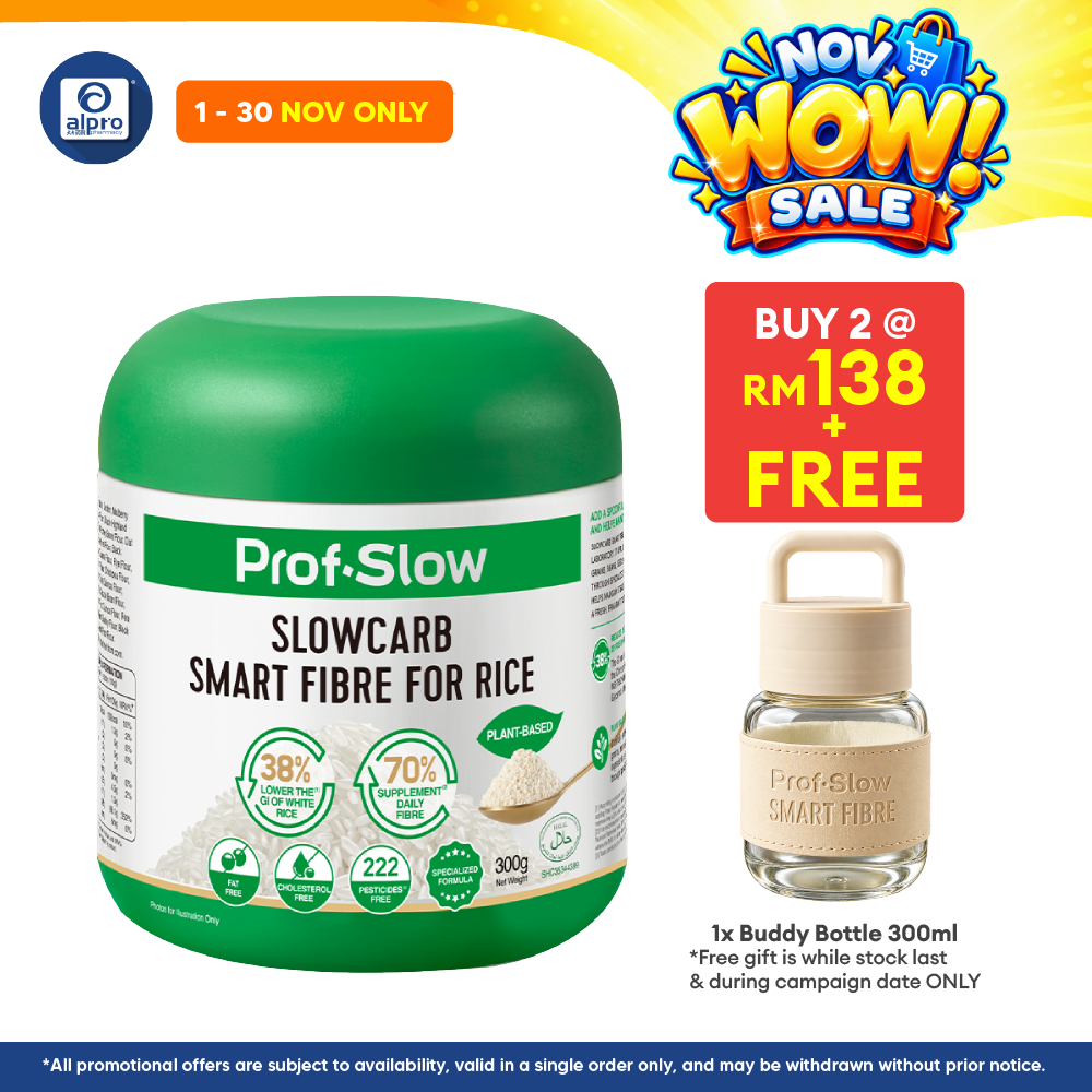 Prof. Slow Smart Fibre for Rice 300g | Maintain Stable Post-Meal Blood Sugar Levels