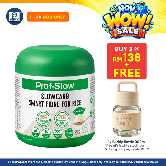 Prof. Slow Smart Fibre for Rice 300g | Maintain Stable Post-Meal Blood Sugar Levels