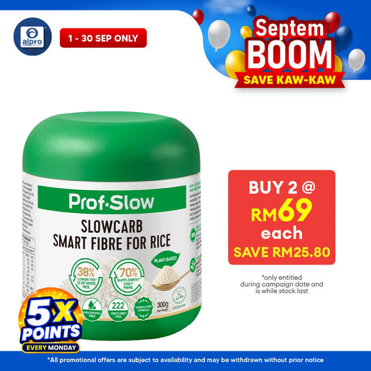 Prof. Slow Smart Fibre for Rice 300g | Maintain Stable Post-Meal Blood Sugar Levels