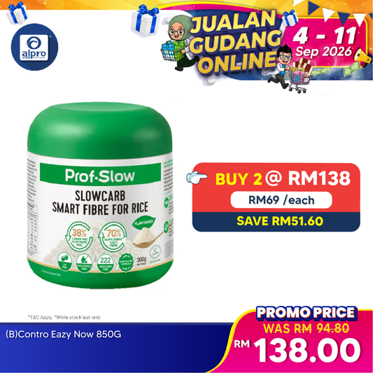 Prof. Slow Smart Fibre for Rice 300g | Maintain Stable Post-Meal Blood Sugar Levels Prof. Slow