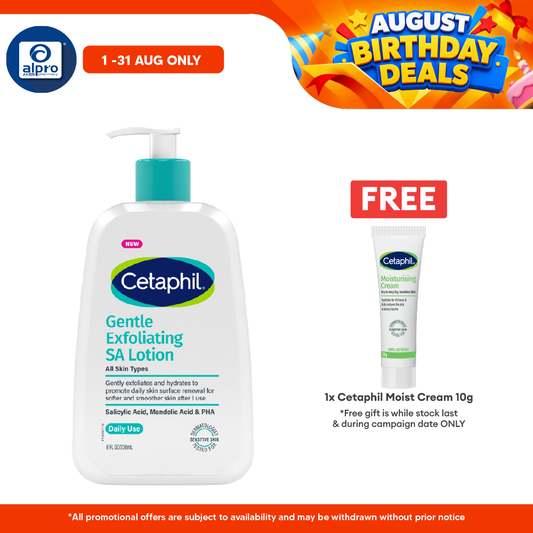 Cetaphil Gentle Exfoliating SA Lotion 236mL | Improve Skin Tone & Texture Cetaphil