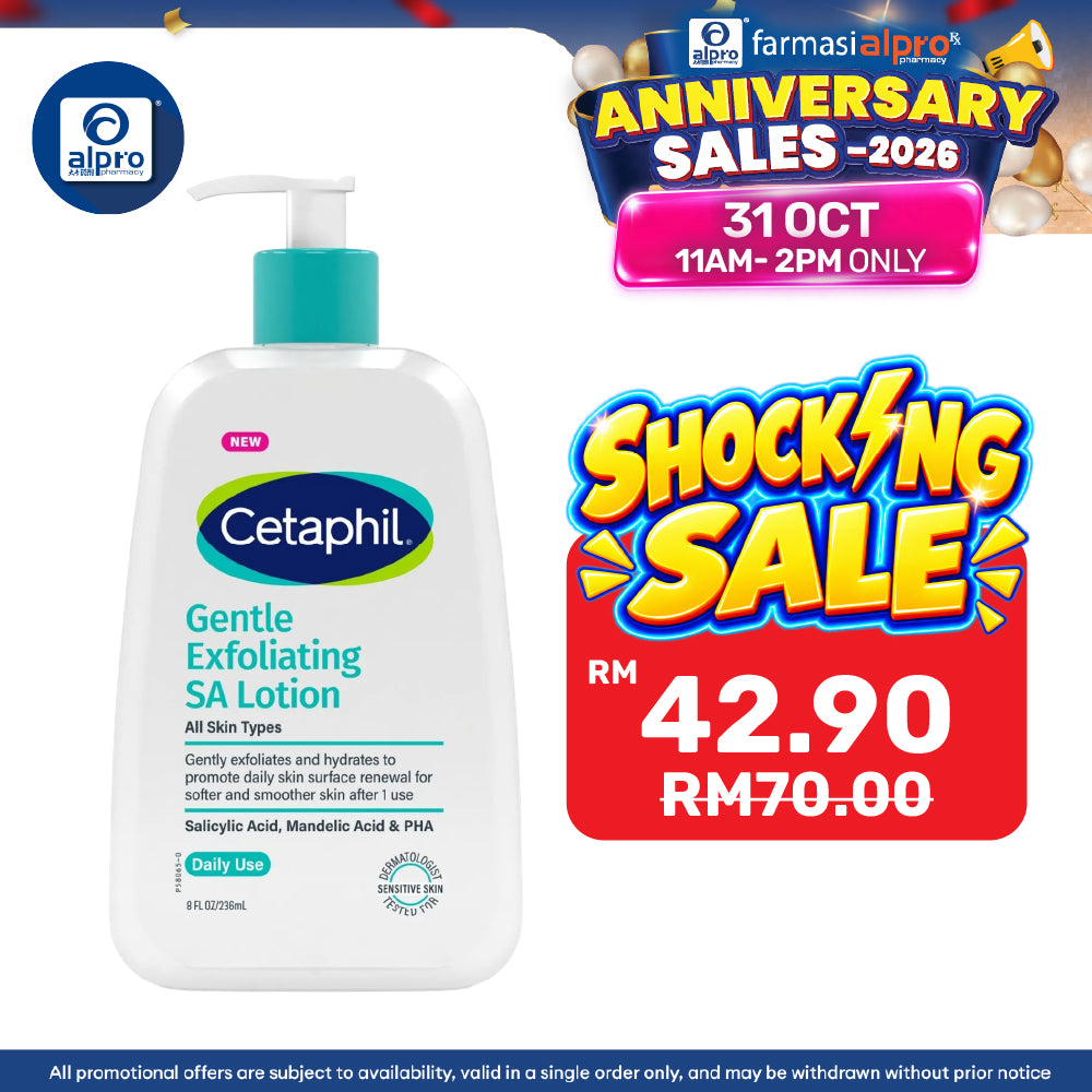 Cetaphil Gentle Exfoliating SA Lotion 236mL | Improve Skin Tone & Texture