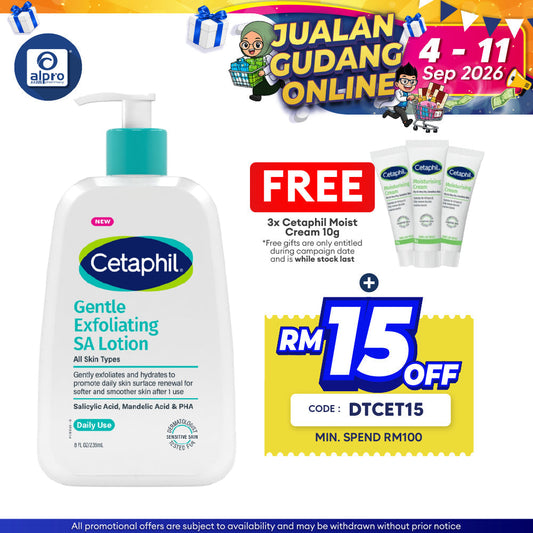 Cetaphil Gentle Exfoliating SA Lotion 236mL | Improve Skin Tone & Texture Cetaphil