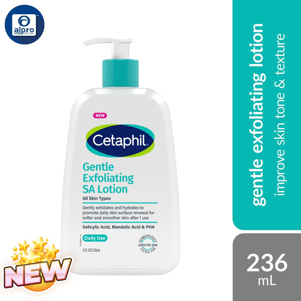 Cetaphil Gentle Exfoliating SA Lotion 236mL | Improve Skin Tone & Texture Cetaphil