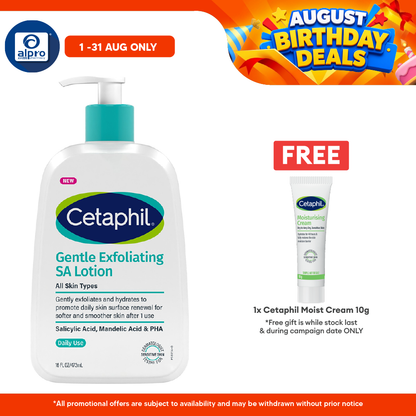 Cetaphil Gentle Exfoliating SA Lotion 473mL | Improve Skin Tone & Texture Cetaphil