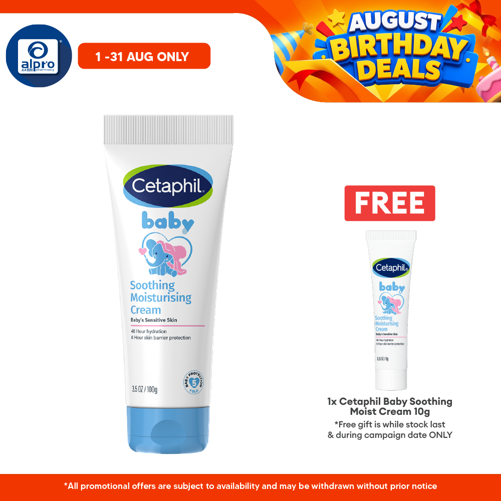 Cetaphil Baby Soothing Moisturizing Cream 100g | Feel Smooth & Comfortable Skin Cetaphil Baby