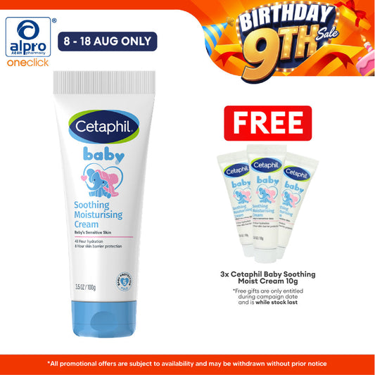 Cetaphil Baby Soothing Moisturizing Cream 100g | Feel Smooth & Comfortable Skin Cetaphil Baby