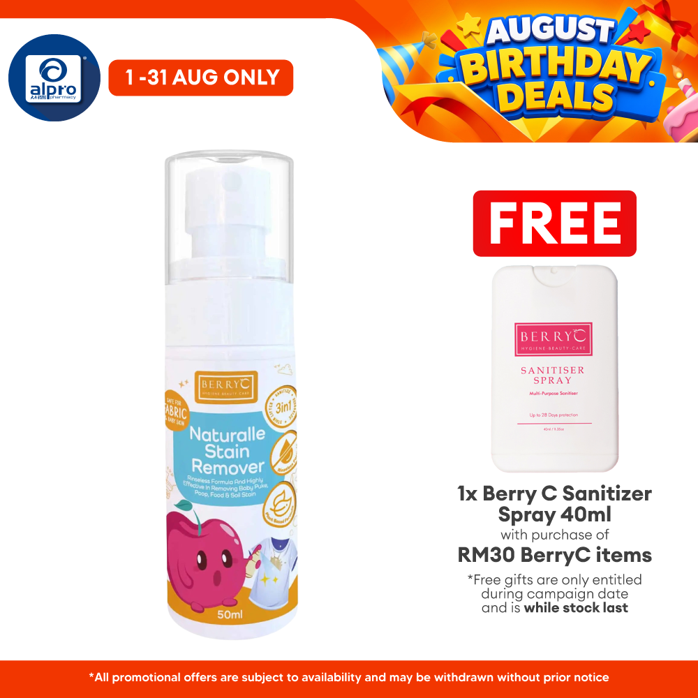 BerryC Naturalle Stain Remover 50mL | Effective Solution for Removing Stains Berry C