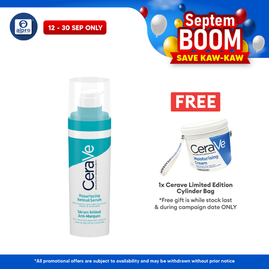 CeraVe Resurfacing Retinol Serum 30mL | Effective To Reduce Post-Acne Marks