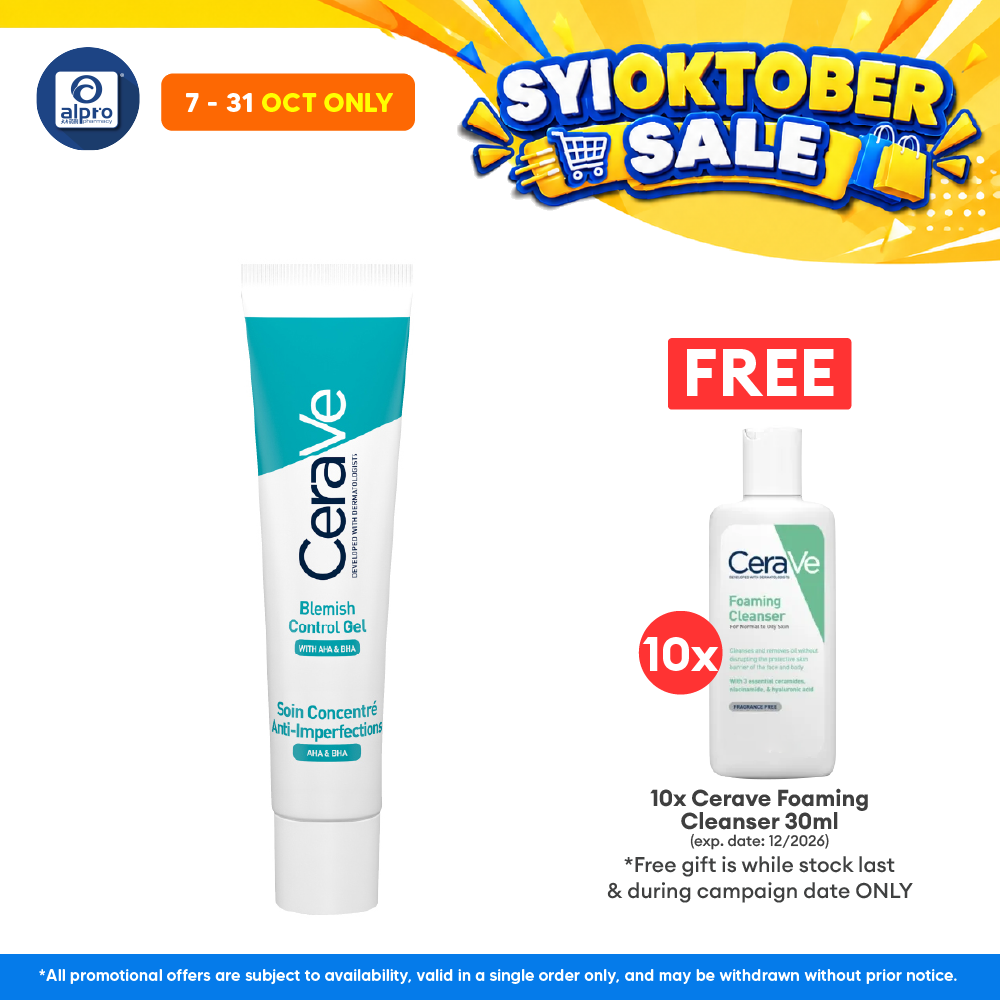 CeraVe Acne Blemish Control Gel 40mL | Prevents New Acne Breakout