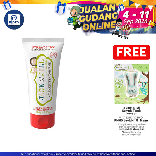 Jack N' Jill Natural Certified Toothpaste Mega Berry 200g | Soothe Gums & Prevent Tooth Decay Jack N Jill