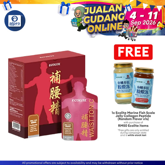 Ecolite Waist Tonic Puyaojing 2.0 30mL ×12s | Soothing Aches & Discomfort Ecolite