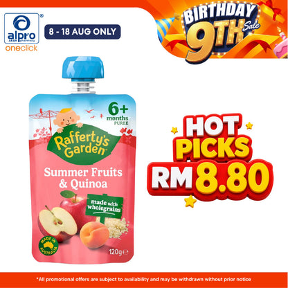Rafferty's Garden Summer Fruits & Quinoa Baby Food 120g | Fruitful Goodness Rafferty's Garden