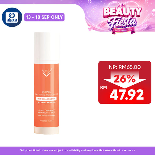 Nuvit De'Calm Restoring Moisturizer 50mL | Calms Irritated Skin & Improve Skin
