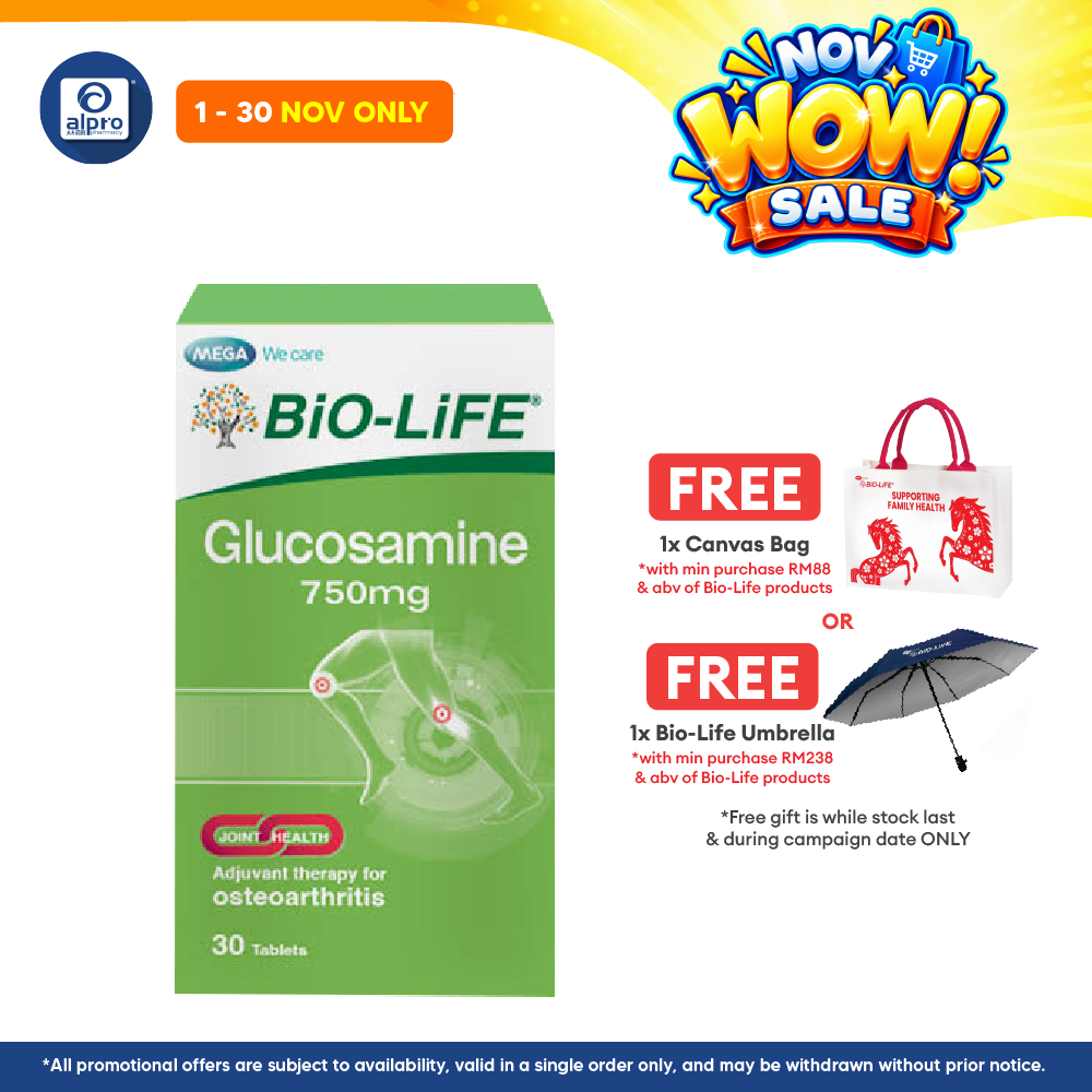Bio-Life Glucosamine 750mg 30s | Daily Supplement