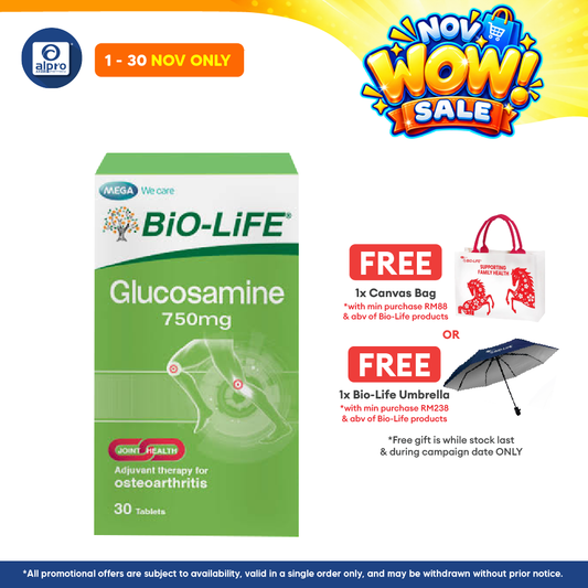 Bio-Life Glucosamine 750mg 30s | Daily Supplement