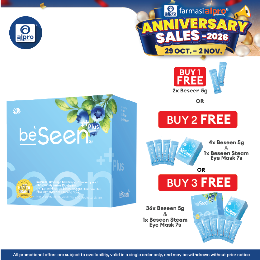 Beseen Plus Improved Eye-Brain Booster 5gx30s | Dual Action