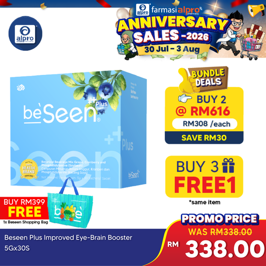 Beseen Plus Improved Eye-Brain Booster 5gx30s Beseen