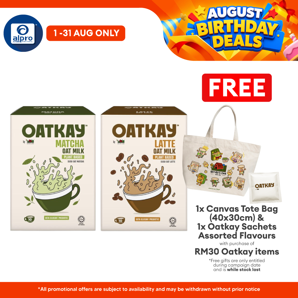 OATKAY Oat Milk (Matcha/ Latte) 10s | Non-Dairy Plant-Based Oat Milk Beverage Oatkay