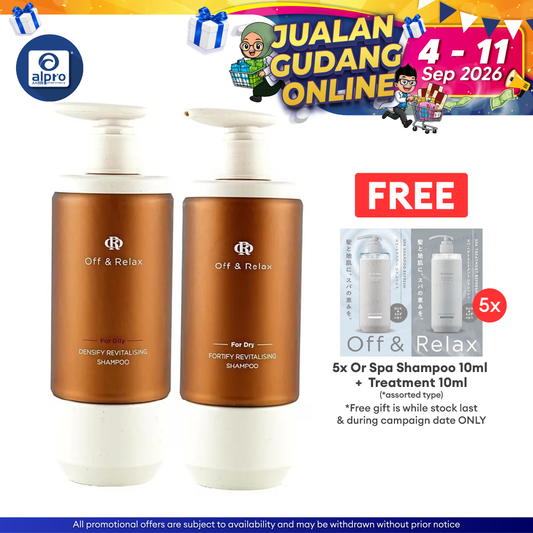 Off & Relax Revitalising Shampoo 300ml (Densify/Fortify) Off & Relax