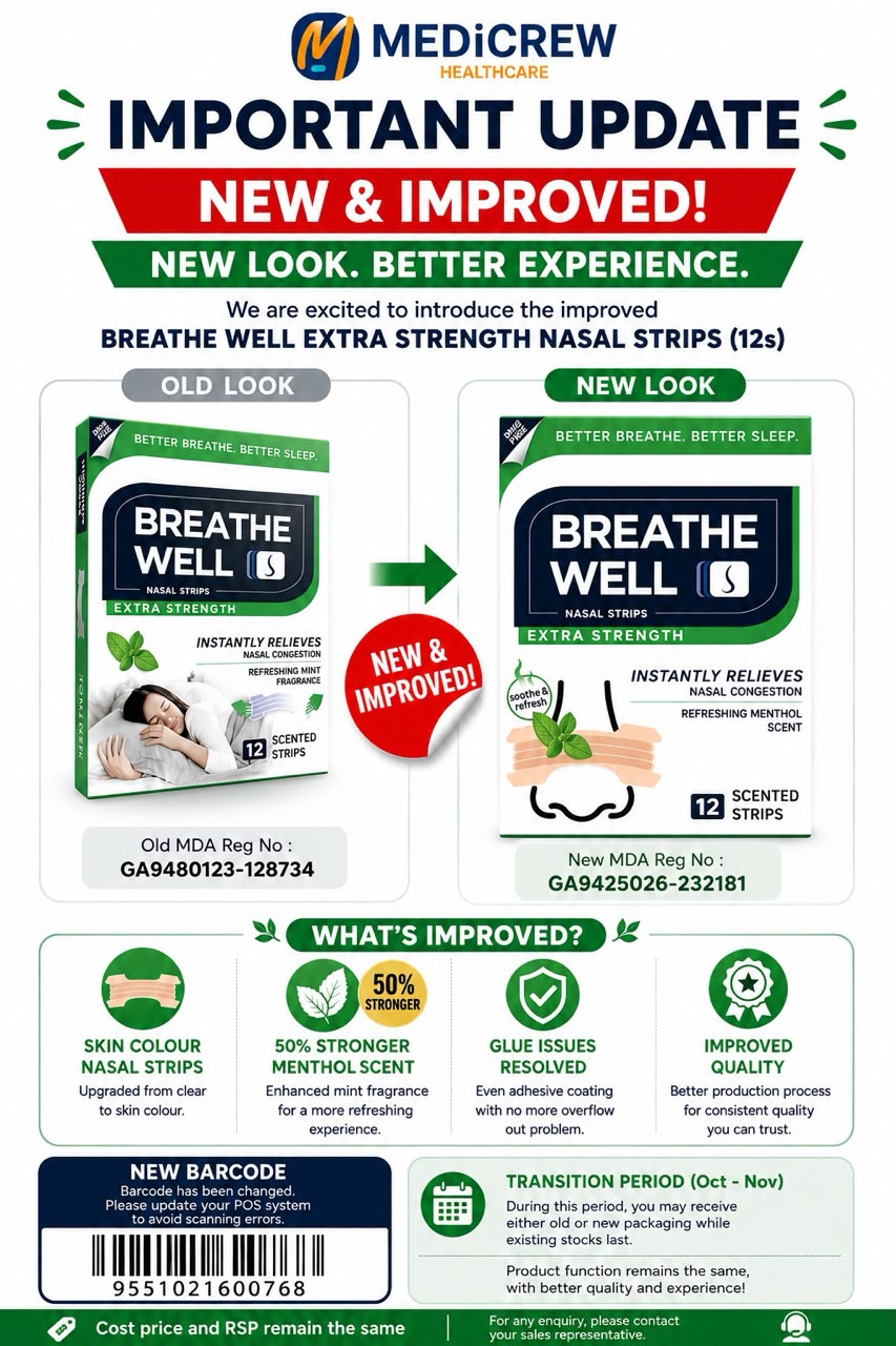 Breathe Well Extra Strength 12s | Reduce Snoring & Nasal Congestion