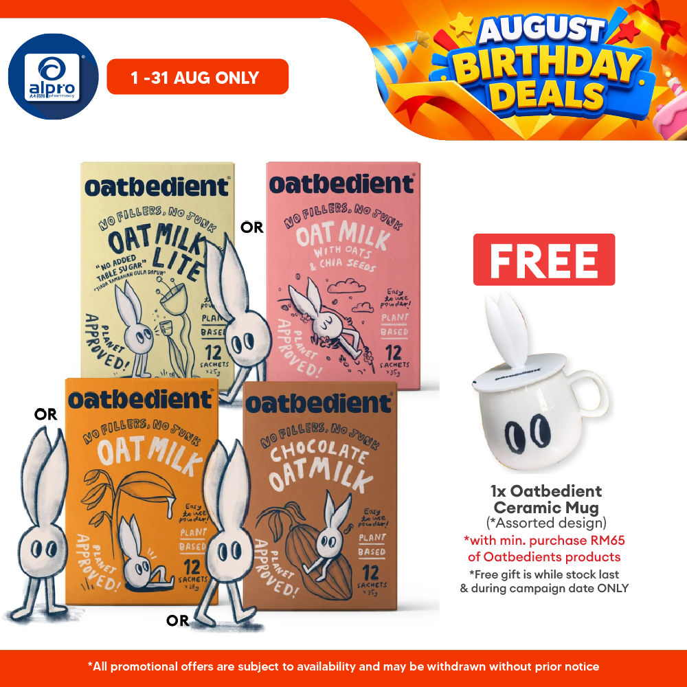 Oatbedient Oat Milk (Oat Milk/ Chocolate Oat Milk/ Oats & Chia Seeds/ Lite) 12s | Smooth, Creamy & Natural Sweet Oatbedient