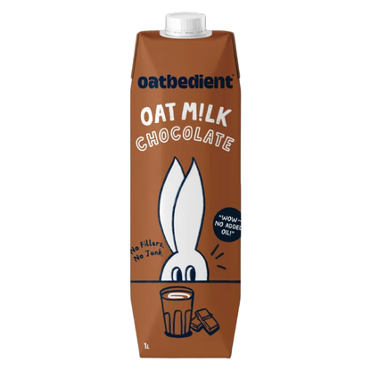 Oatbedient Oat Milk (Barista/ Chocolate) 1L | Smooth & Creamy with Natural Sweet Oatbedient