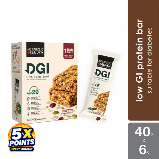 Metabolic Sauver DGI Protein Bar 40g 6s | Balanced Nutrition