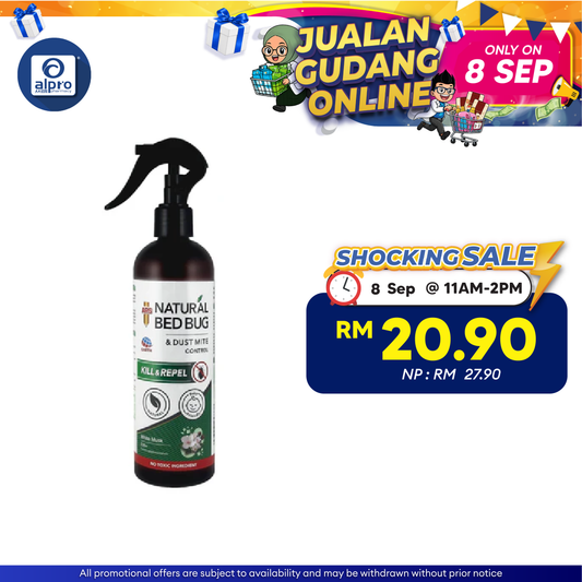 ARS Natural Bed Bug & Dust Mite Control Spray 330mL | Baby Friendly ARS