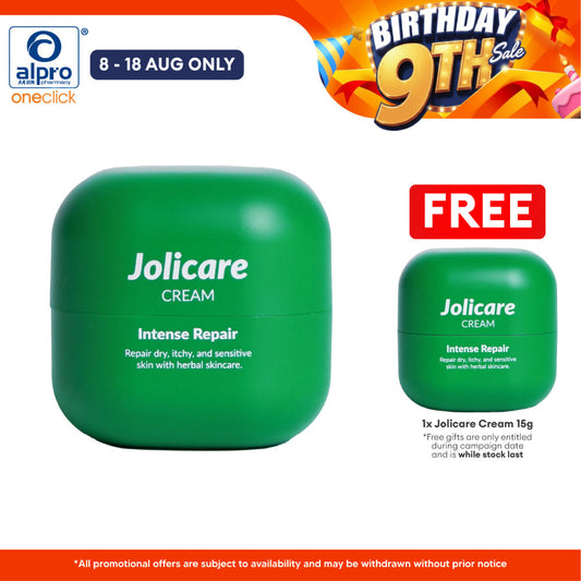 Jolicare Cream 50g | For Itchy, Dry & Sensitive Skin Jolicare