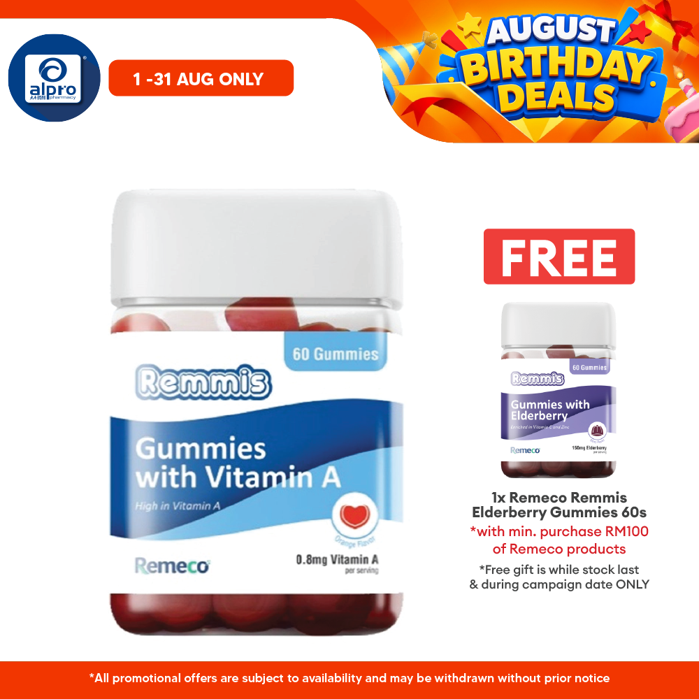 Remeco Remmis Vitamin A Gummies 60s | Support Overall Vision Health Remeco
