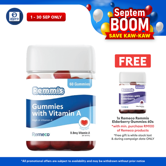 Remeco Remmis Vitamin A Gummies 60s | Support Overall Vision Health Remeco