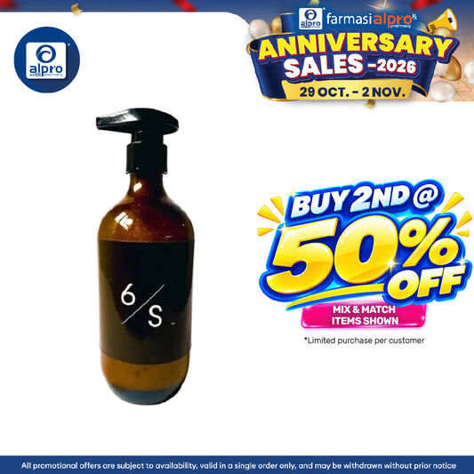 6/S Volumising Shampoo, #5 Sauvage Oasis Scent 500ml | Restore Moisture
