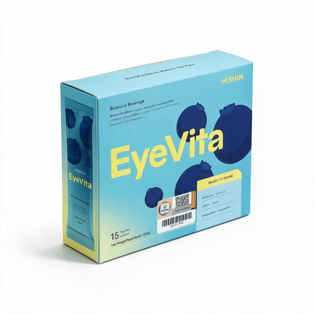 HISHIN EyeVita Botanical Beverage 15S | With Pre-Biotic HISHIN