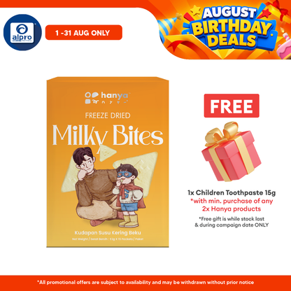 Hanya Freeze-Dried Milky Bites 3g X 15s | Nutritious & Delicious Hanya