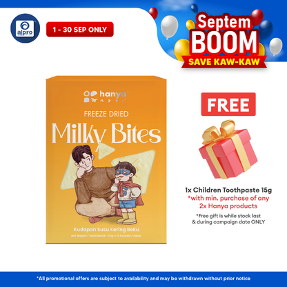 Hanya Freeze-Dried Milky Bites 3g X 15s | Nutritious & Delicious Hanya