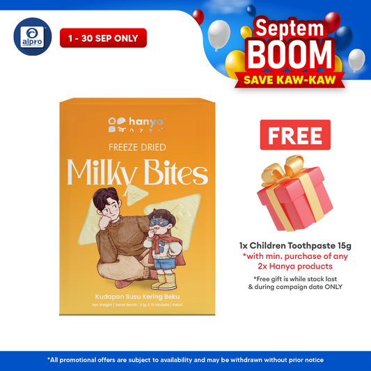 Hanya Freeze-Dried Milky Bites 3g X 15s | Nutritious & Delicious Hanya