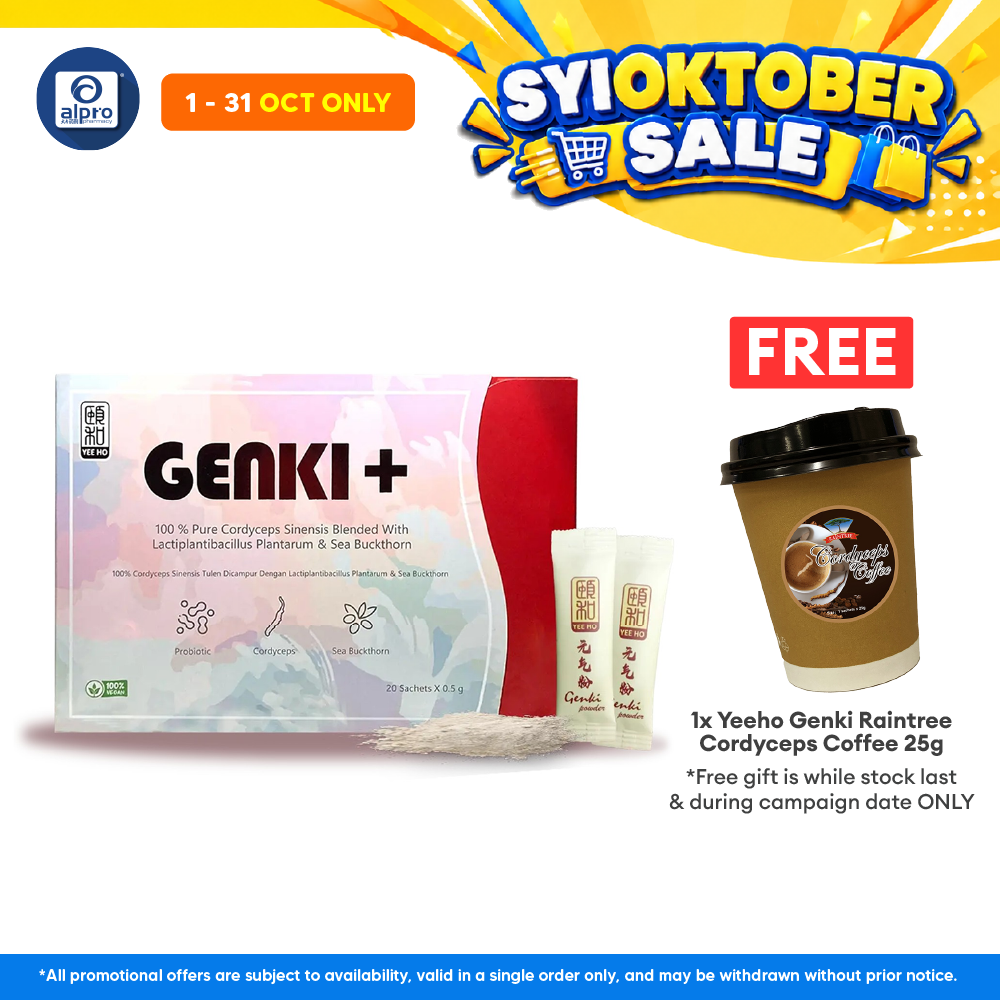 Yeeho Genki+ Cordyceps Overall Tonic Powder 20s | Rejuvenate Body Energy & Enhance Sleep Quality