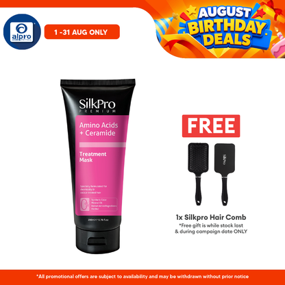 SilkPro Premium Treatment Mask 200mL | Repairs Damaged Gaps on Hair SilkPro