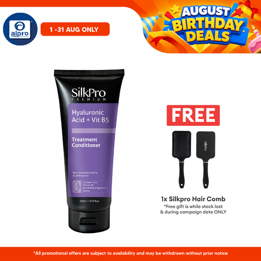 SilkPro Premium Treatment Conditioner 200mL | Retain Moisture & Reduce Brittleness SilkPro