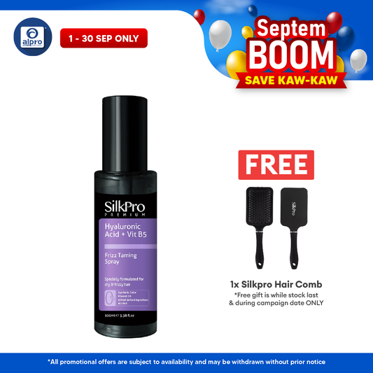 SilkPro Premium Frizz Taming Spray 100mL | Instant Fix for Frizzy Hair SilkPro